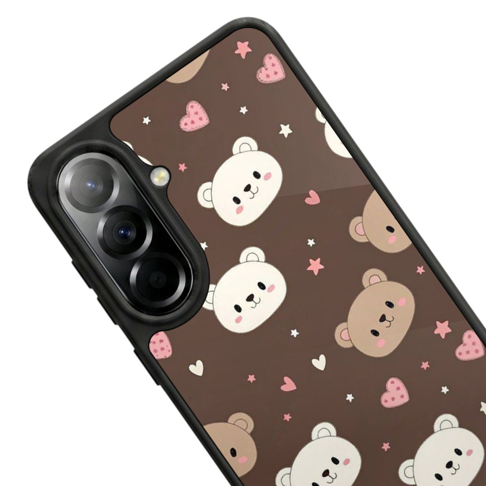 Samsung Galaxy A57 Uyumlu Ayı Tasarımlı Glossy Premium Kılıf