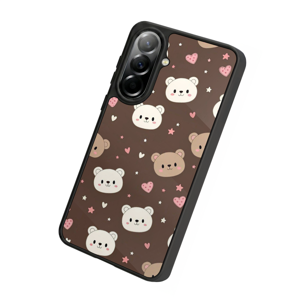 Samsung Galaxy A57 Uyumlu Ayı Tasarımlı Glossy Premium Kılıf