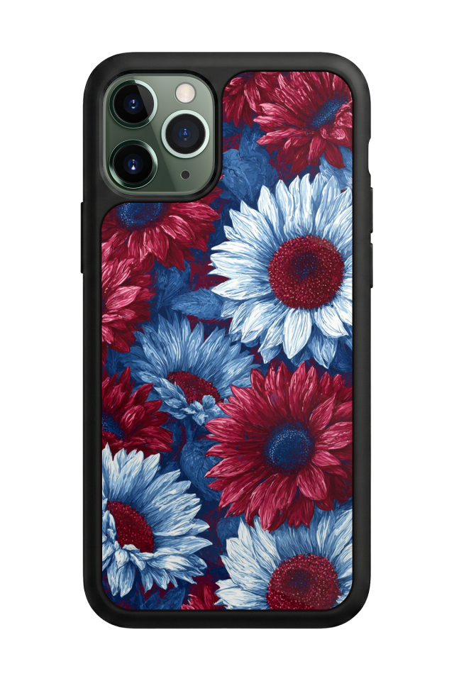 iPhone 11 Pro Uyumlu Cicek Tasarımlı Glossy Premium Kılıf