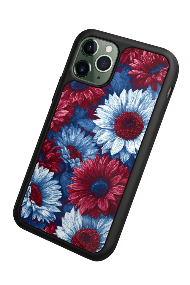 iPhone 11 Pro Uyumlu Cicek Tasarımlı Glossy Premium Kılıf