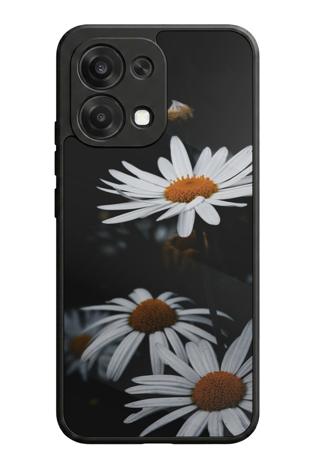 Oppo A6 Pro Uyumlu Cicek Tasarımlı Glossy Premium Kılıf