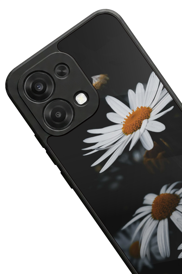Oppo A6 Pro Uyumlu Cicek Tasarımlı Glossy Premium Kılıf