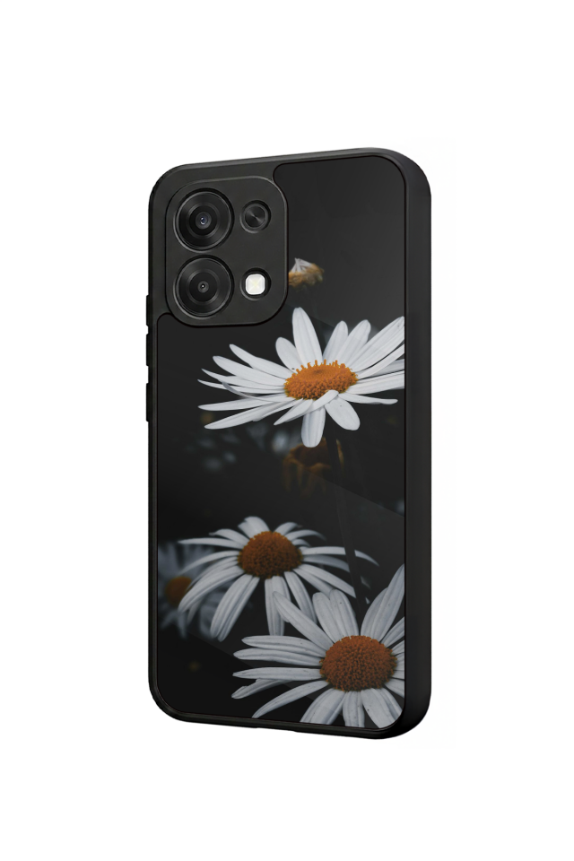 Oppo A6 Pro Uyumlu Cicek Tasarımlı Glossy Premium Kılıf
