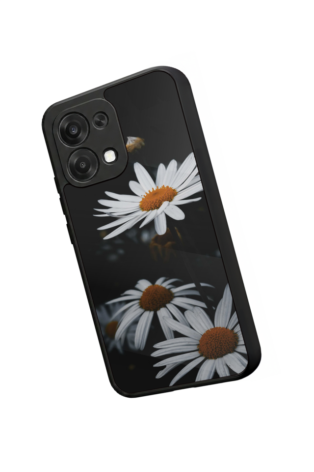 Oppo A6 Pro Uyumlu Cicek Tasarımlı Glossy Premium Kılıf