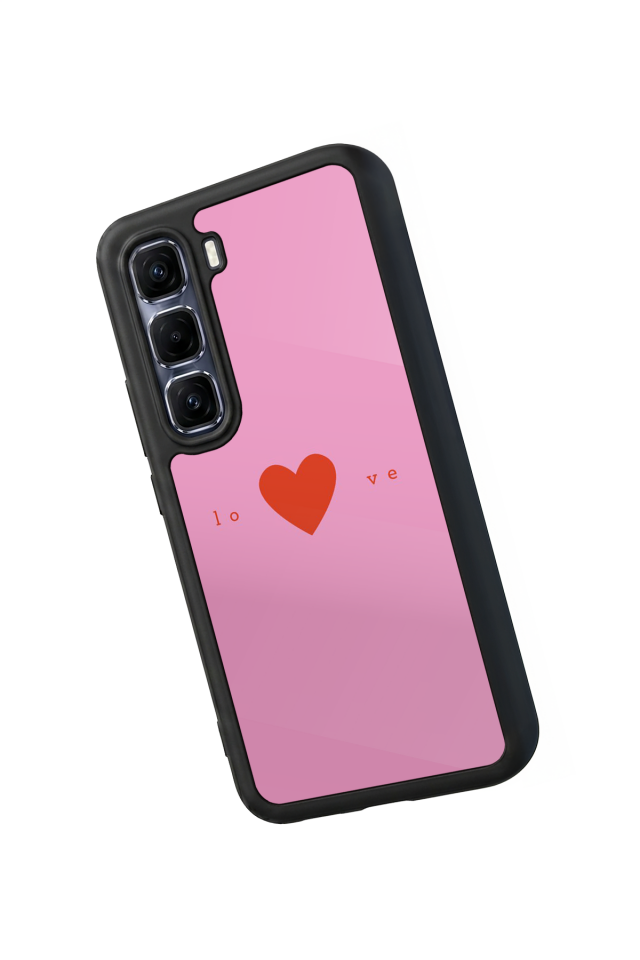 Infinix Hot 60 Pro Plus Uyumlu Kalp Love Tasarımlı Glossy Premium Kılıf