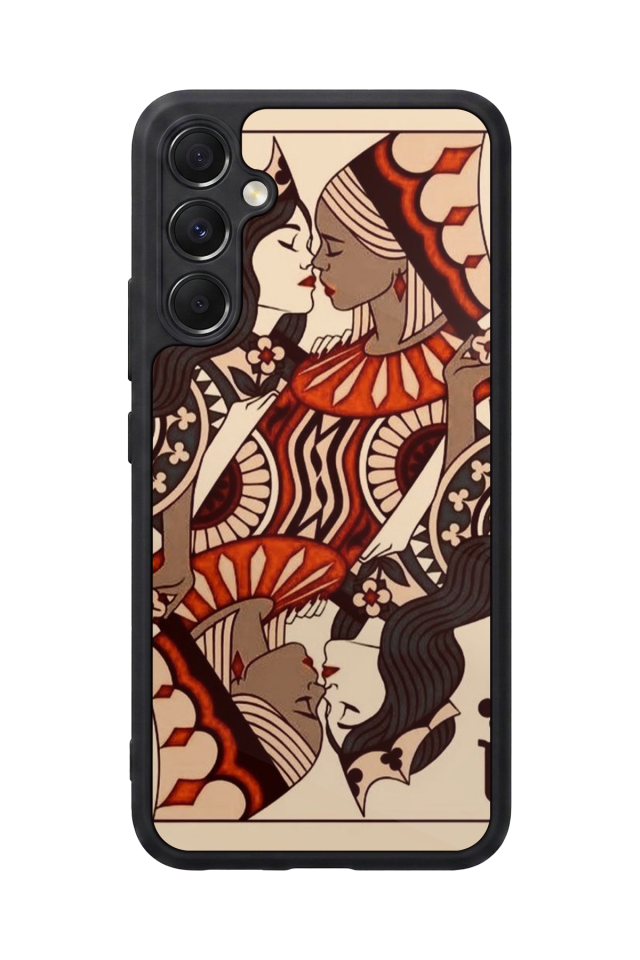 Samsung Galaxy A34 Uyumlu Kalp Love Tasarımlı Glossy Premium Kılıf