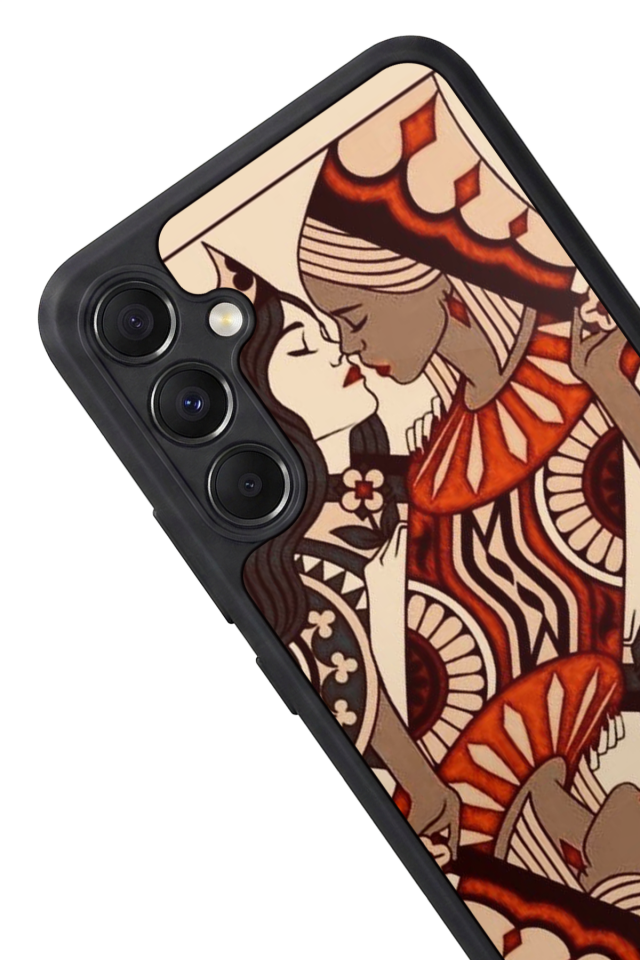 Samsung Galaxy A34 Uyumlu Kalp Love Tasarımlı Glossy Premium Kılıf