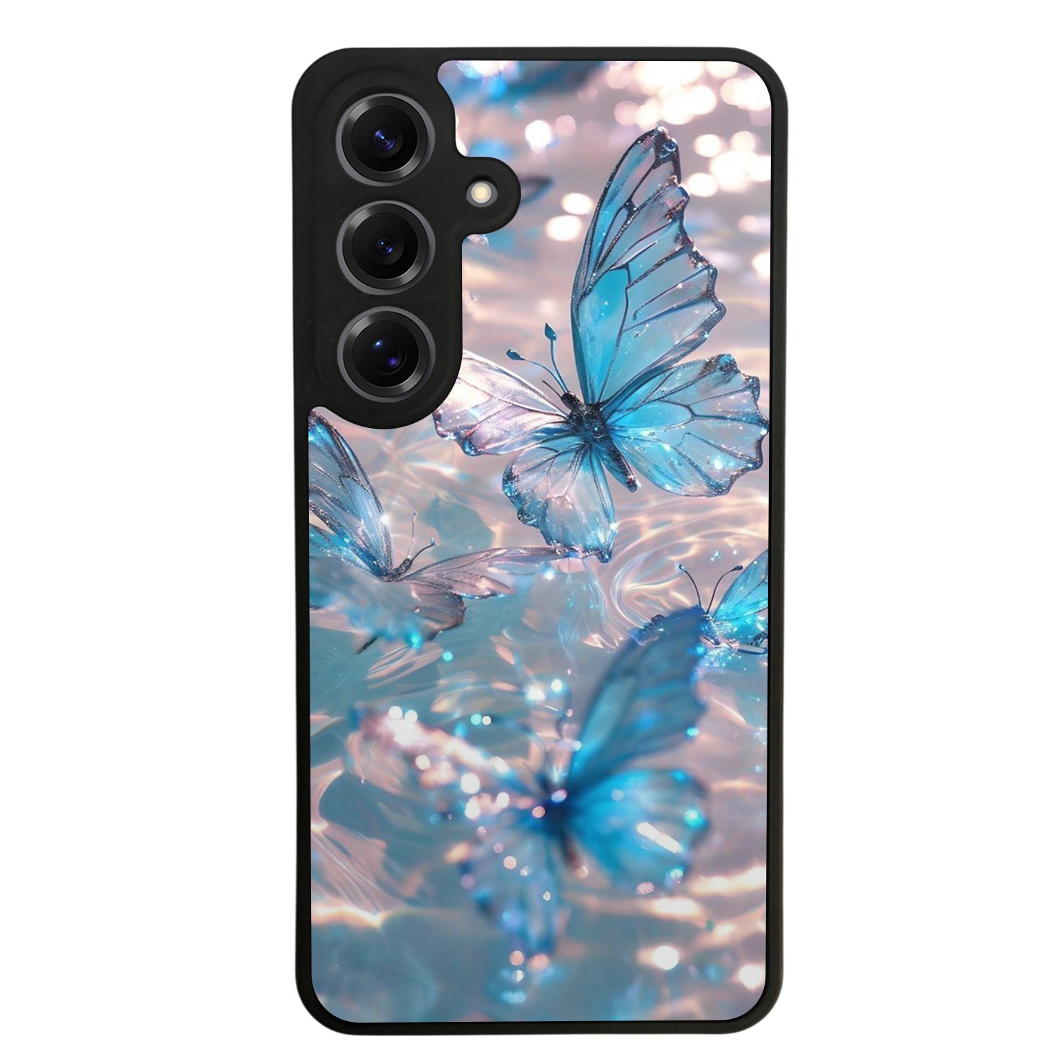 Samsung Galaxy S25 Uyumlu Kelebek Tasarımlı Glossy Premium Kılıf
