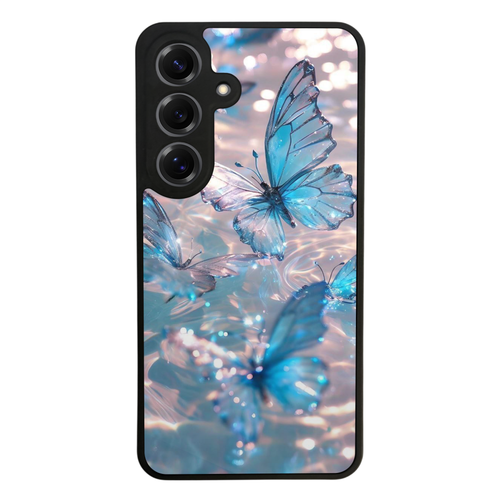 Samsung Galaxy S25 Uyumlu Kelebek Tasarımlı Glossy Premium Kılıf