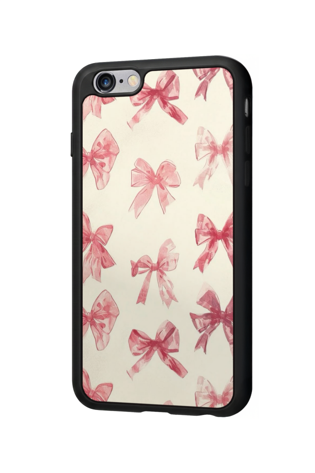 iPhone 6 Plus Uyumlu Kurdele Tasarımlı Glossy Premium Kılıf