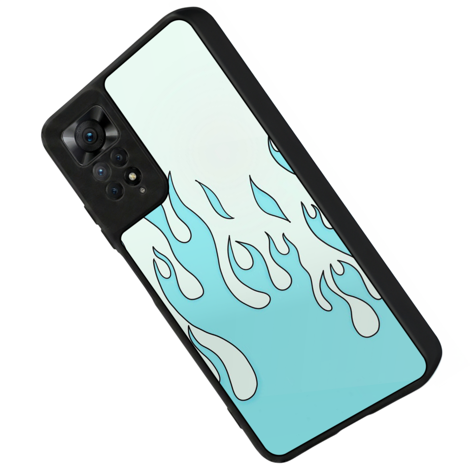 Xiaomi Redmi Note 11 Pro Uyumlu Retro Flame Patterns Tasarımlı Glossy Premium Kılıf