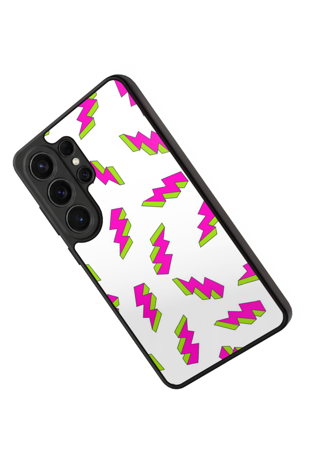 Samsung Galaxy S26 Ultra Uyumlu Simsek Tasarımlı Glossy Premium Kılıf