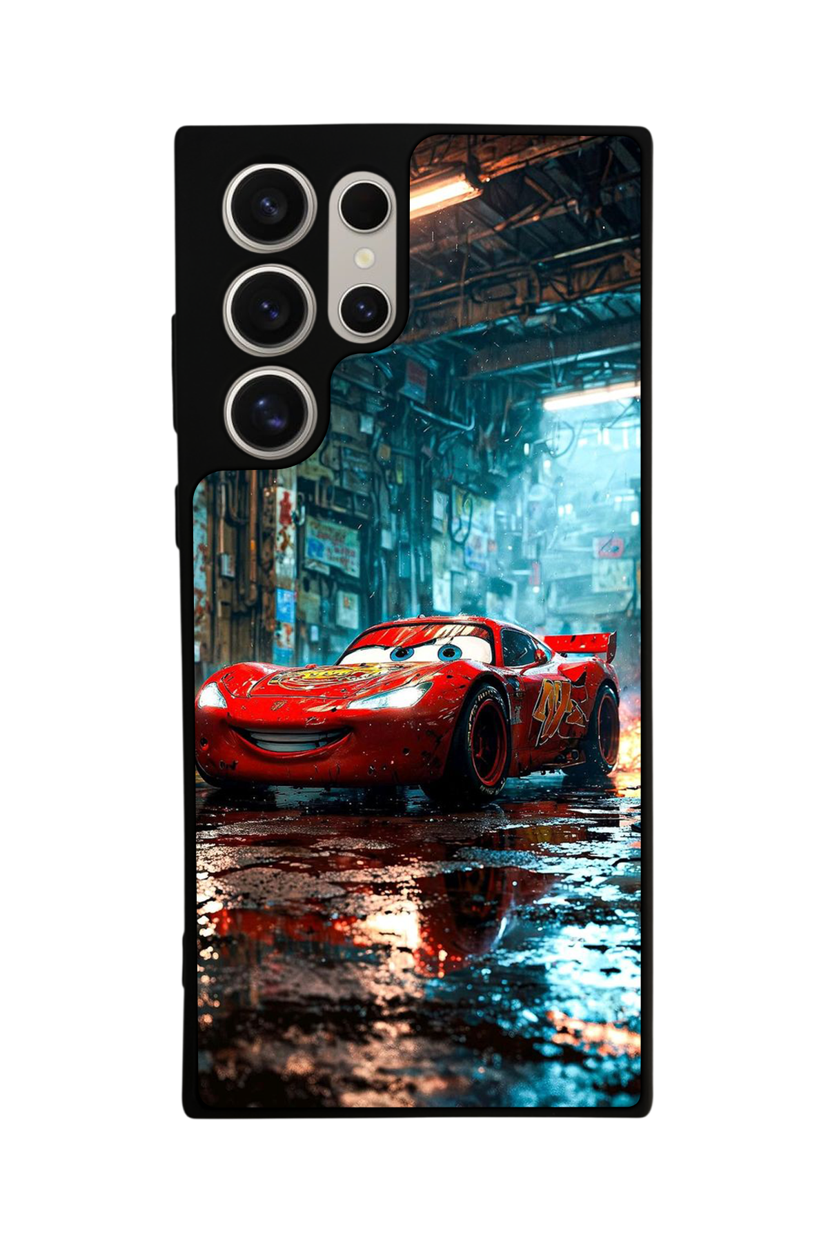 Samsung Galaxy S22 Ultra Uyumlu Şimsek McQueen Tasarımlı Glossy Premium Kılıf