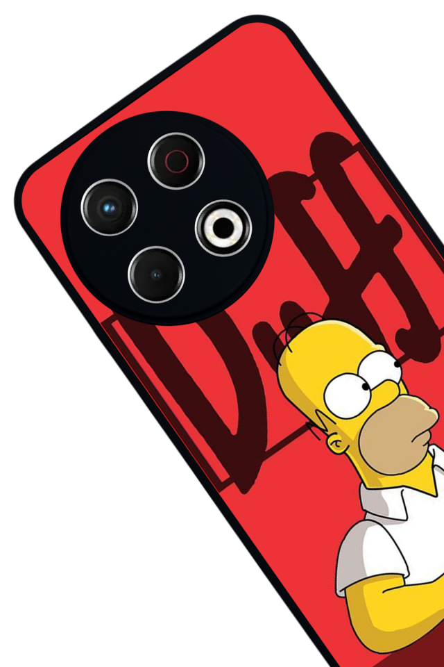 Tecno Spark 30 Pro Uyumlu The Simpsons Tasarımlı Glossy Premium Kılıf