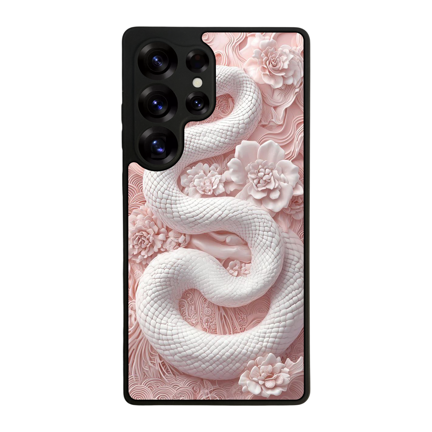 Samsung Galaxy S25 Ultra Uyumlu Yılan Tasarımlı Glossy Premium Kılıf