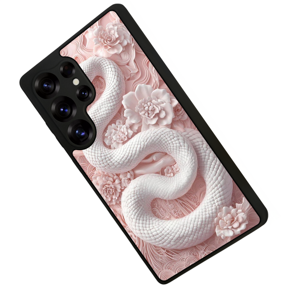 Samsung Galaxy S25 Ultra Uyumlu Yılan Tasarımlı Glossy Premium Kılıf