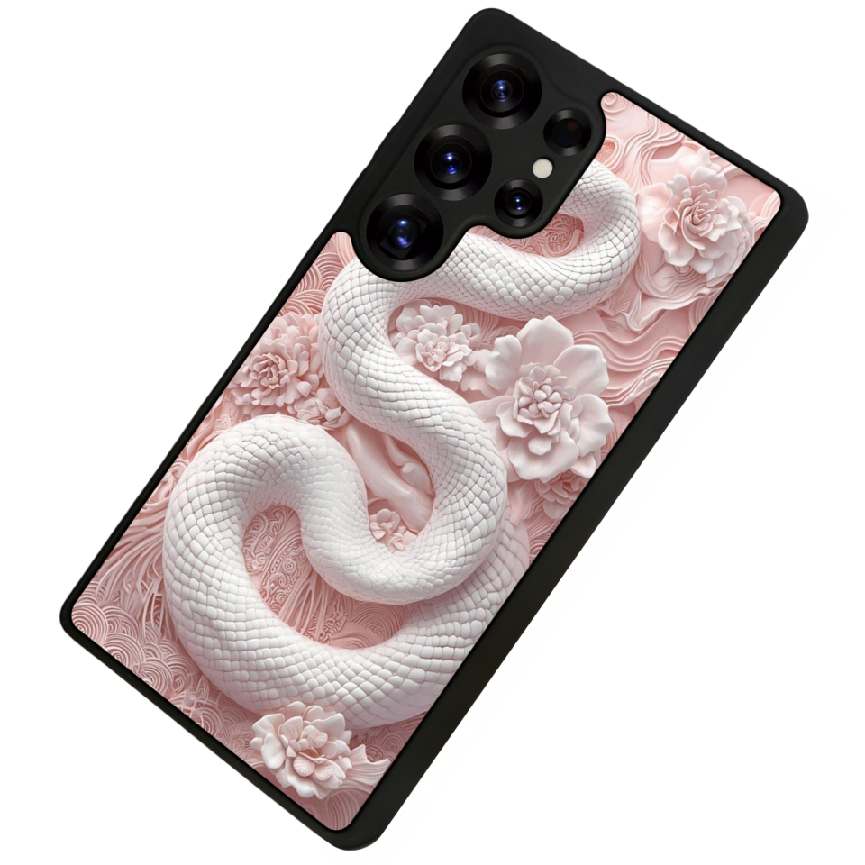 Samsung Galaxy S25 Ultra Uyumlu Yılan Tasarımlı Glossy Premium Kılıf
