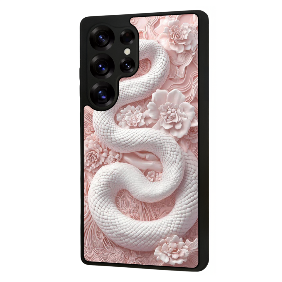 Samsung Galaxy S25 Ultra Uyumlu Yılan Tasarımlı Glossy Premium Kılıf