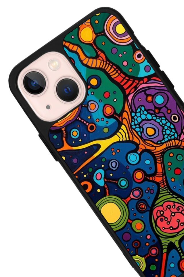 iPhone 15 Plus Uyumlu Abstract Tasarımlı Glossy Premium Kılıf