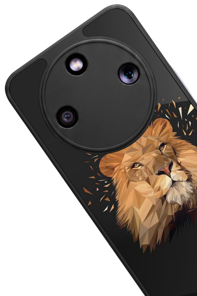 Honor Magic 8 Lite Uyumlu Aslan Tasarımlı Glossy Premium Kılıf