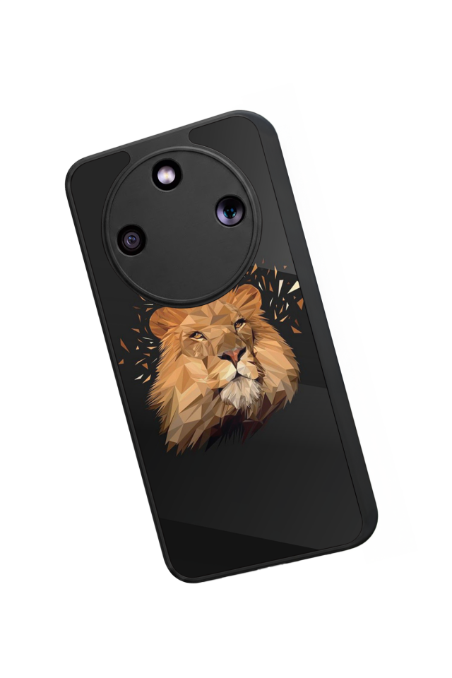 Honor Magic 8 Lite Uyumlu Aslan Tasarımlı Glossy Premium Kılıf