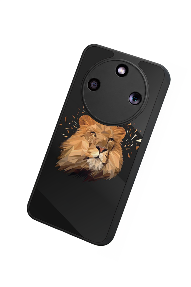 Honor Magic 8 Lite Uyumlu Aslan Tasarımlı Glossy Premium Kılıf