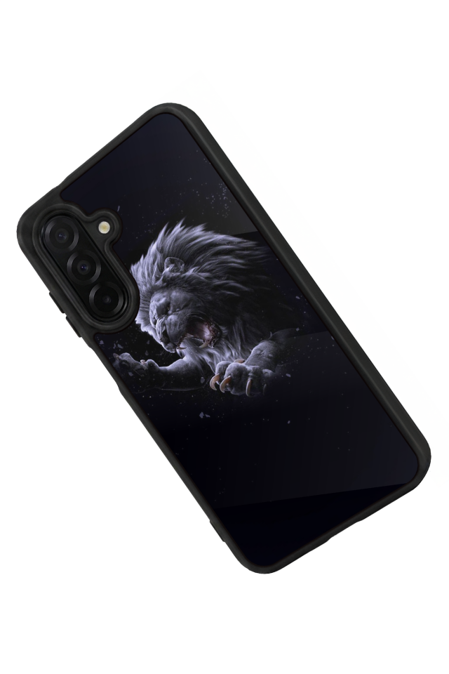 Samsung Galaxy A36 Uyumlu Aslan Tasarımlı Glossy Premium Kılıf