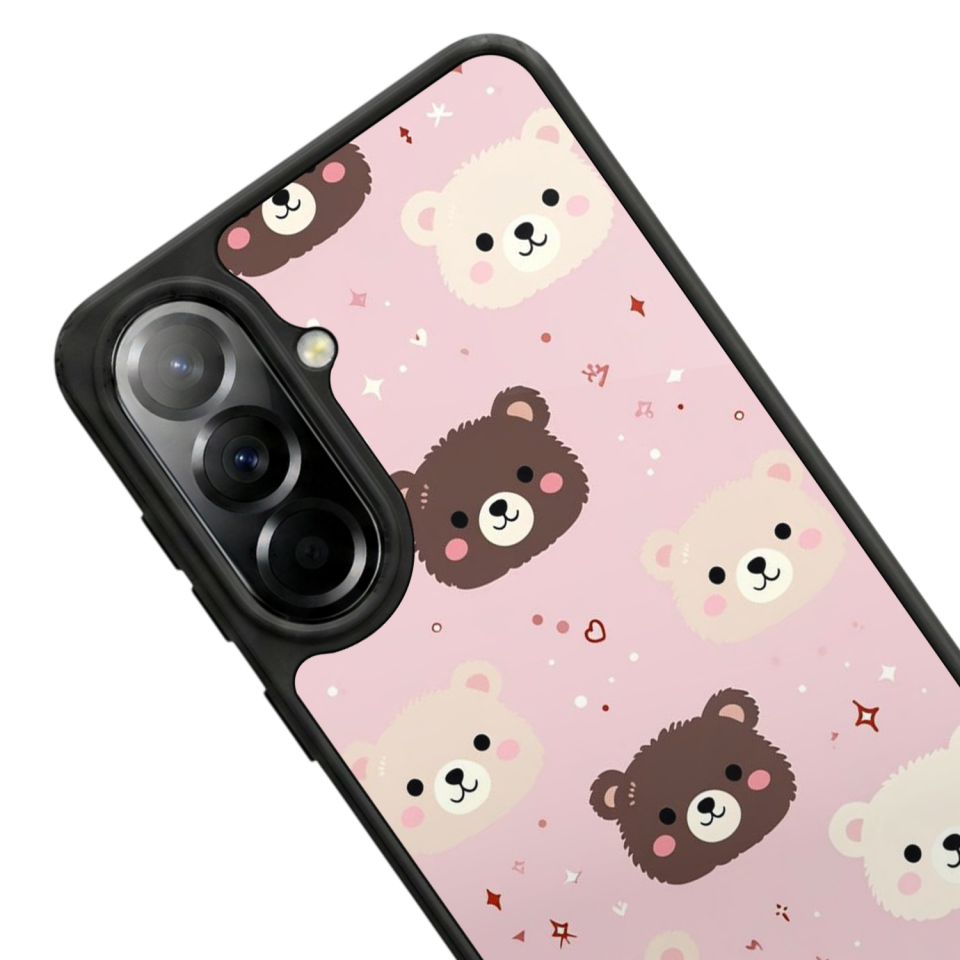 Samsung Galaxy A57 Uyumlu Ayı Tasarımlı Glossy Premium Kılıf