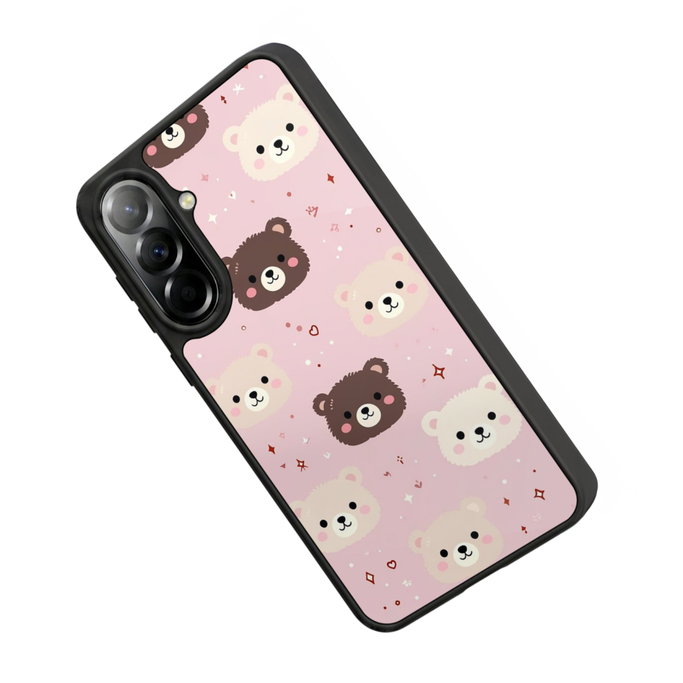 Samsung Galaxy A57 Uyumlu Ayı Tasarımlı Glossy Premium Kılıf