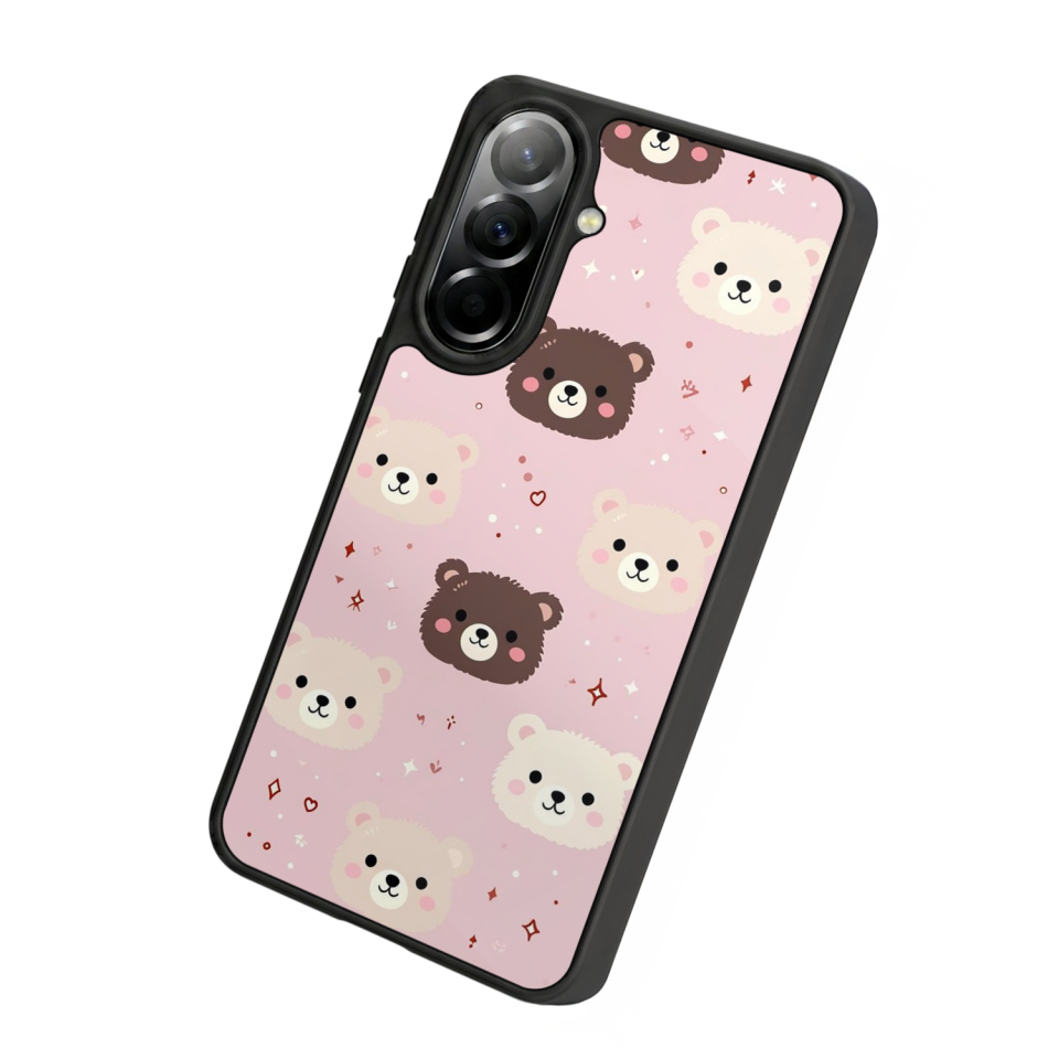 Samsung Galaxy A57 Uyumlu Ayı Tasarımlı Glossy Premium Kılıf