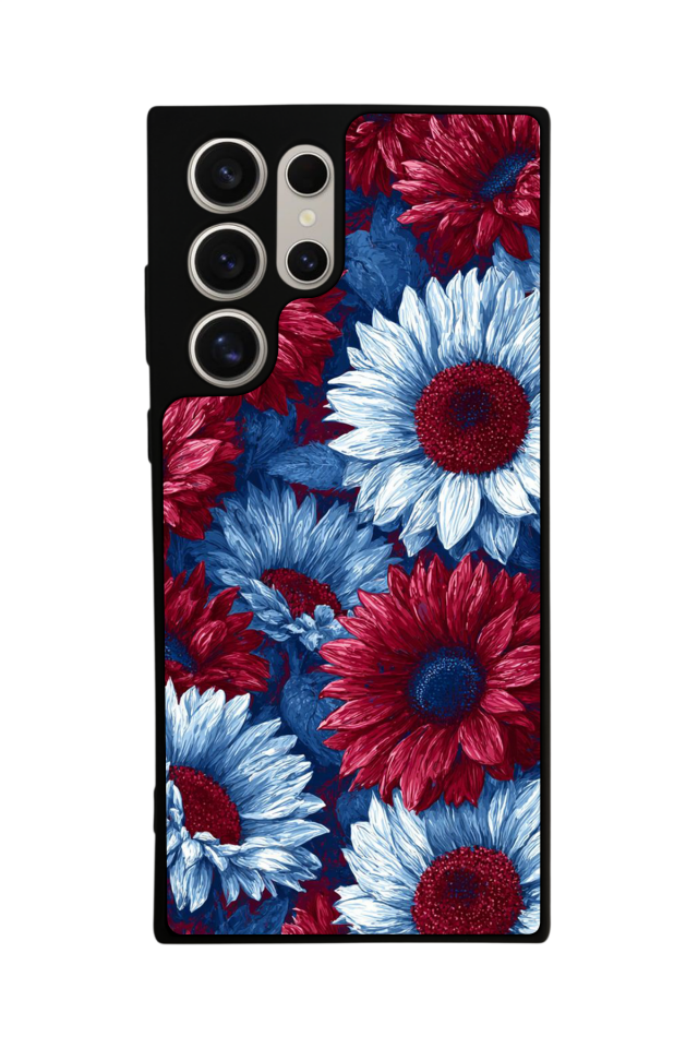 Samsung Galaxy S23 Ultra Uyumlu Cicek Tasarımlı Glossy Premium Kılıf