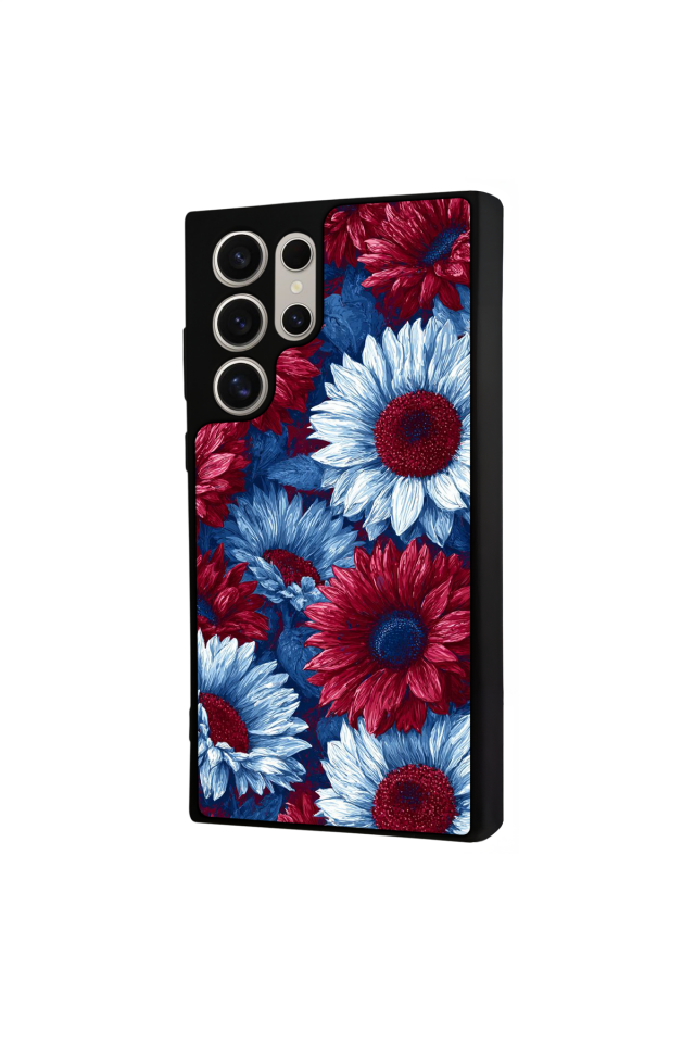 Samsung Galaxy S23 Ultra Uyumlu Cicek Tasarımlı Glossy Premium Kılıf