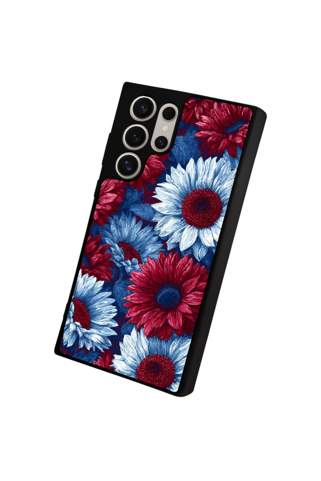 Samsung Galaxy S23 Ultra Uyumlu Cicek Tasarımlı Glossy Premium Kılıf