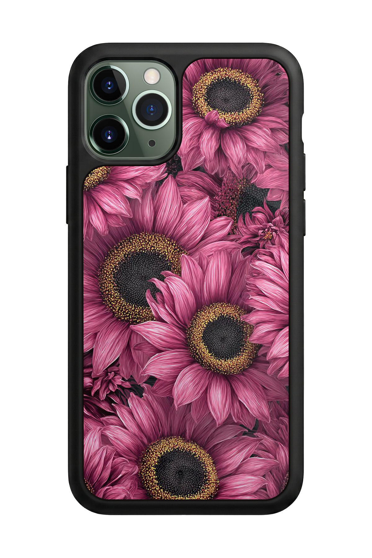 iPhone 11 Pro Uyumlu Cicek Tasarımlı Glossy Premium Kılıf