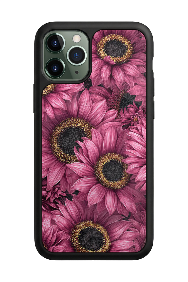 iPhone 11 Pro Uyumlu Cicek Tasarımlı Glossy Premium Kılıf