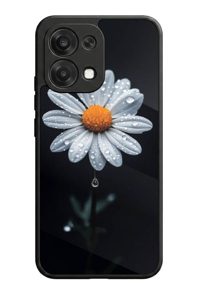 Oppo A6 Pro Uyumlu Cicek Tasarımlı Glossy Premium Kılıf