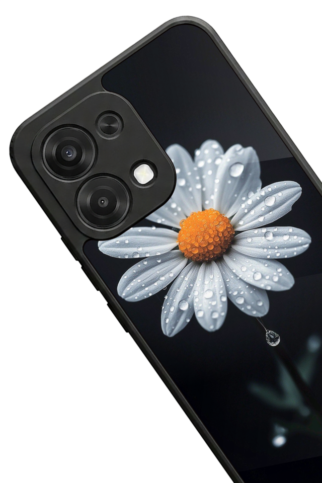 Oppo A6 Pro Uyumlu Cicek Tasarımlı Glossy Premium Kılıf