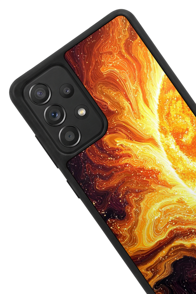 Samsung Galaxy A72 Uyumlu Güneş Tasarımlı Glossy Premium Kılıf