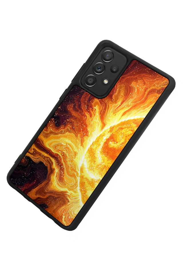 Samsung Galaxy A72 Uyumlu Güneş Tasarımlı Glossy Premium Kılıf