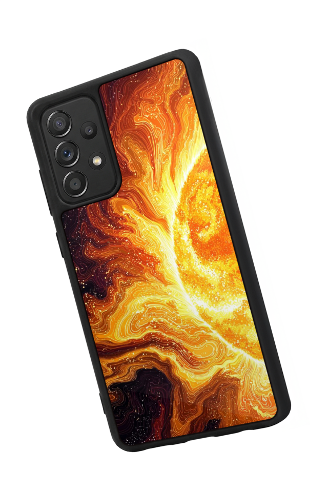 Samsung Galaxy A72 Uyumlu Güneş Tasarımlı Glossy Premium Kılıf