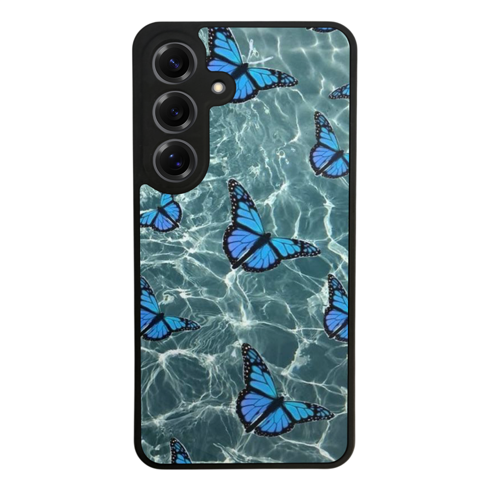 Samsung Galaxy S25 Uyumlu Kelebek Tasarımlı Glossy Premium Kılıf