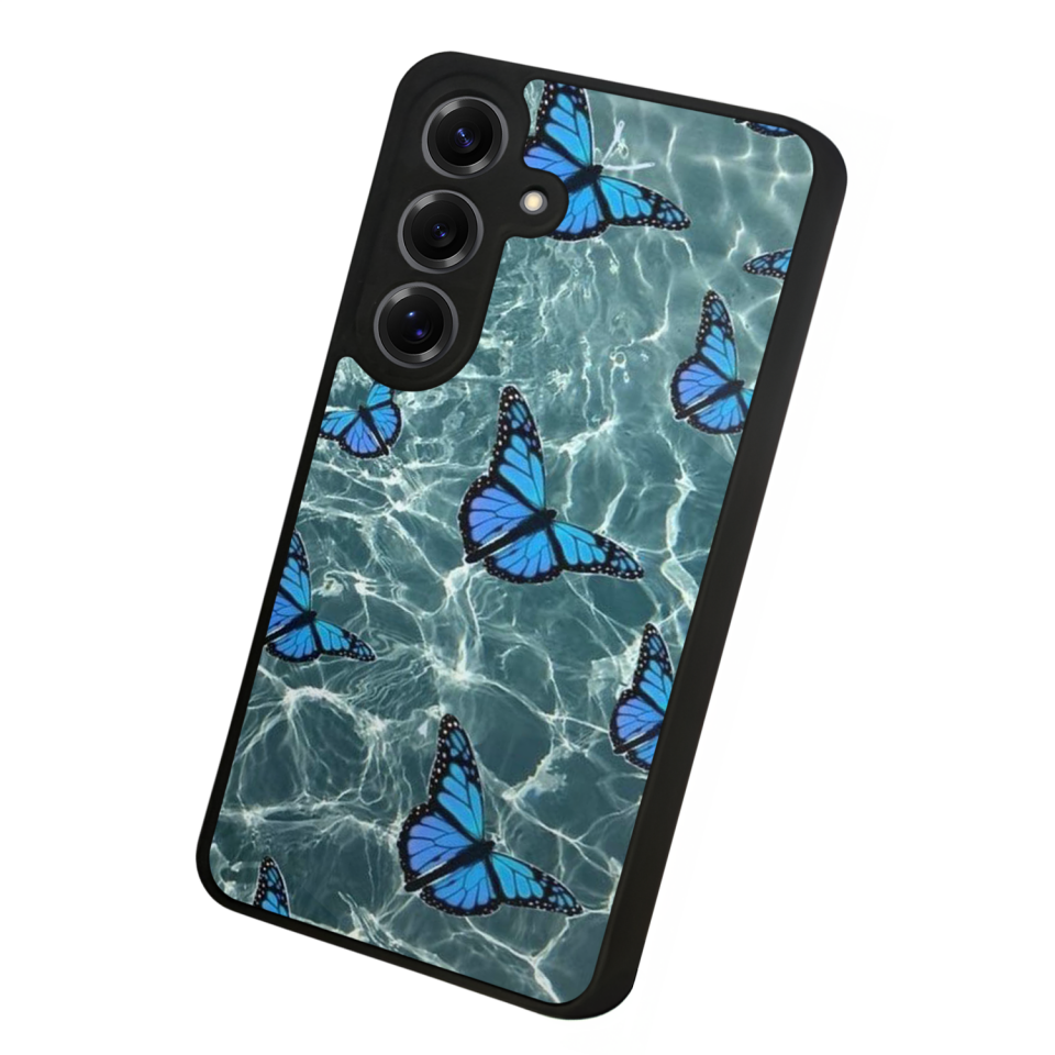 Samsung Galaxy S25 Uyumlu Kelebek Tasarımlı Glossy Premium Kılıf