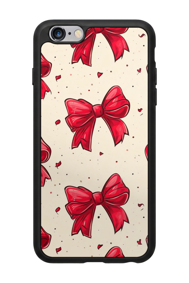 iPhone 6 Plus Uyumlu Kurdele Tasarımlı Glossy Premium Kılıf