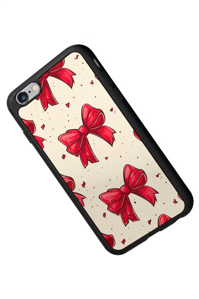 iPhone 6 Plus Uyumlu Kurdele Tasarımlı Glossy Premium Kılıf