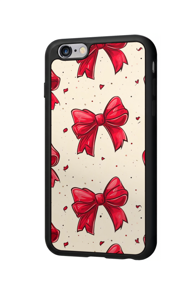 iPhone 6 Plus Uyumlu Kurdele Tasarımlı Glossy Premium Kılıf