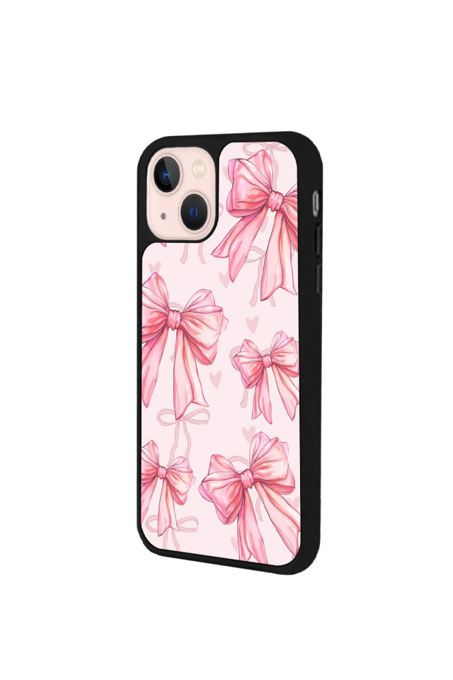 iPhone 13 Mini Uyumlu Kurdele Tasarımlı Glossy Premium Kılıf