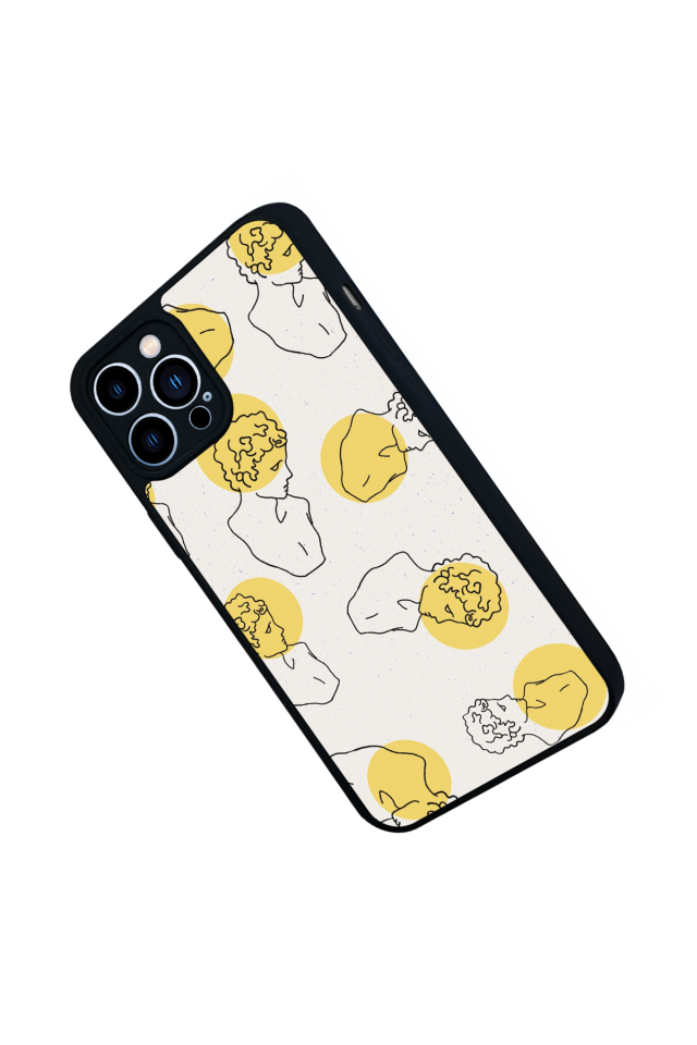 iPhone 13 Pro Max Uyumlu Line Art Tasarımlı Glossy Premium Kılıf
