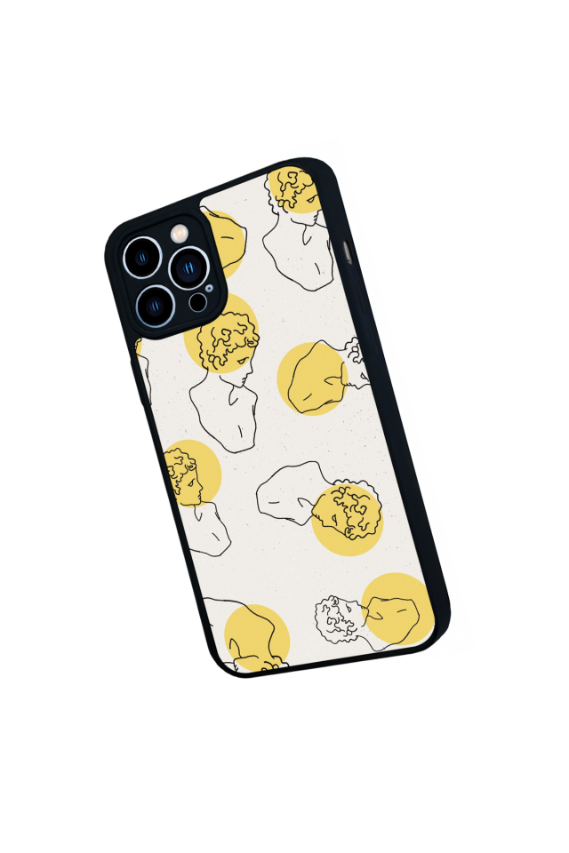 iPhone 13 Pro Max Uyumlu Line Art Tasarımlı Glossy Premium Kılıf
