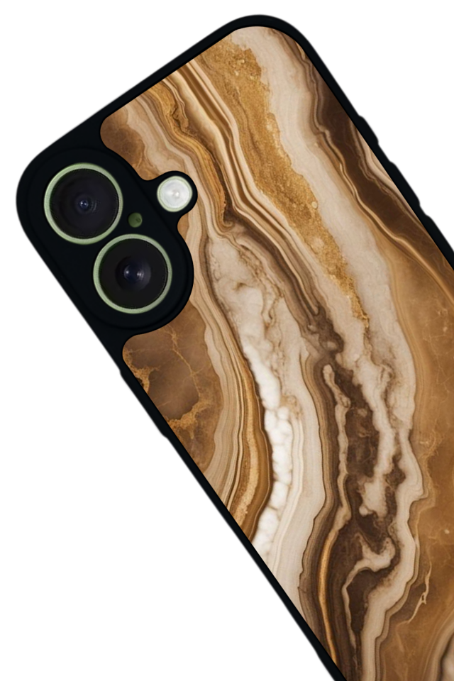 iPhone 17 Uyumlu Mermer Marble Tasarımlı Glossy Premium Kılıf