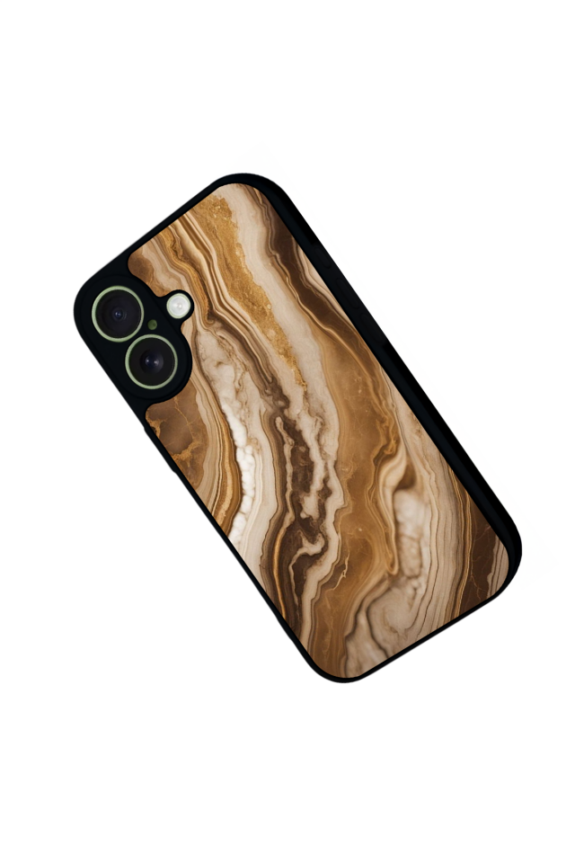 iPhone 17 Uyumlu Mermer Marble Tasarımlı Glossy Premium Kılıf
